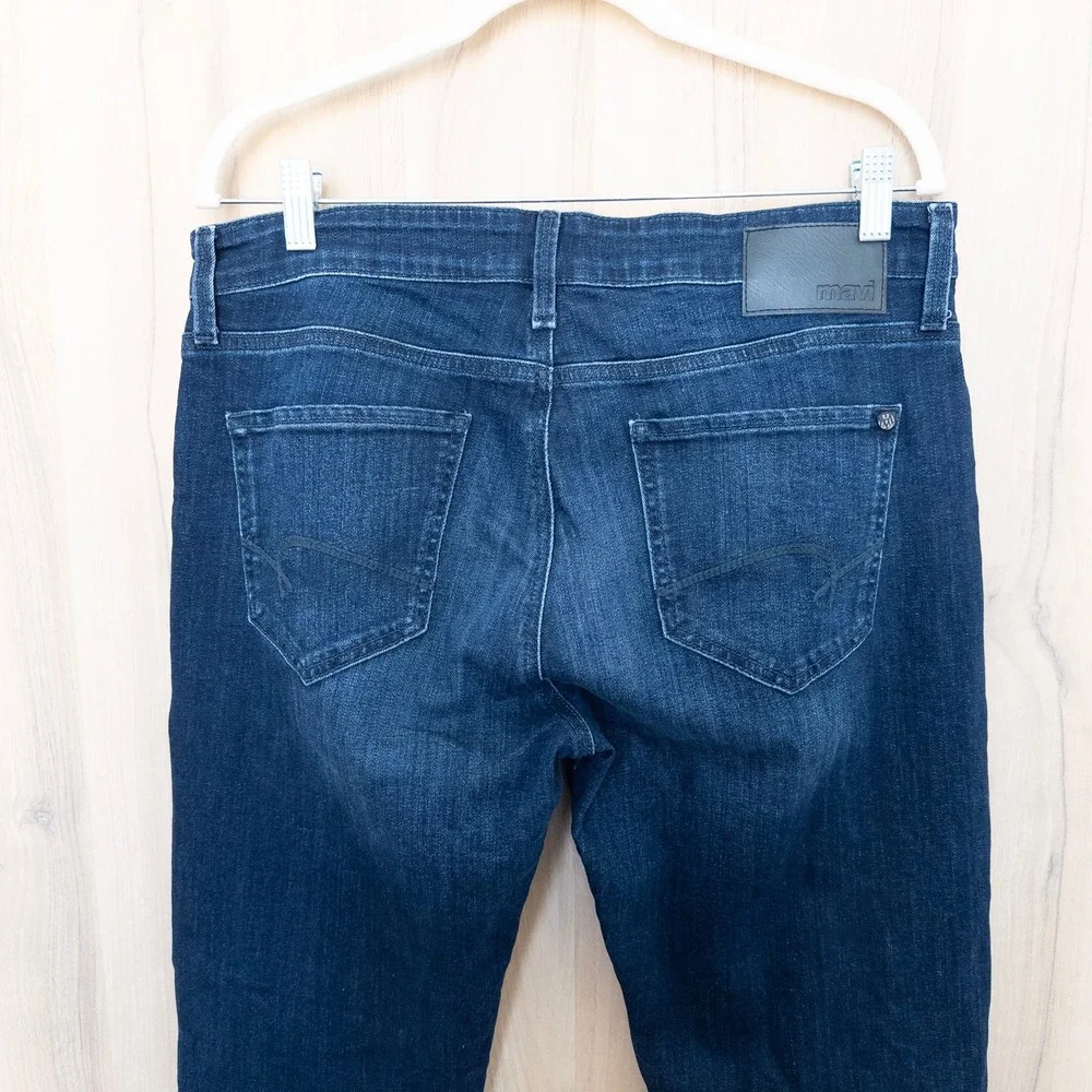 Mavi Mens Marcus Slim Straight Leg Jeans Size 34 Dark Wash Denim Classic Fit